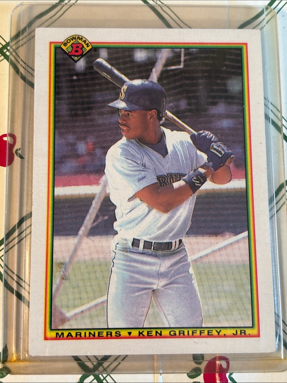 Ken Griffey Jr. Mariners Baseball Card - Bowman 1990